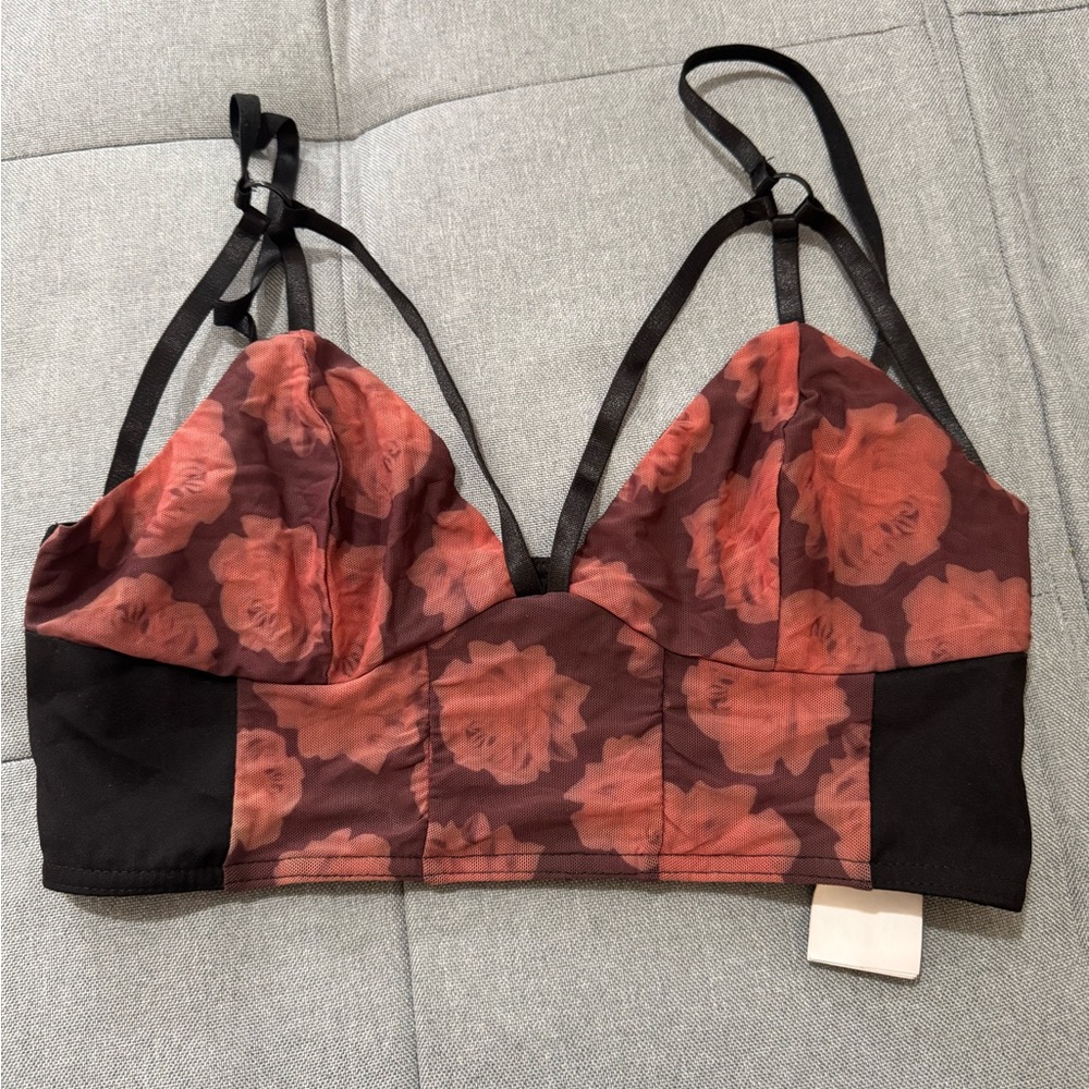 Evil Twin Black and Red Bralette